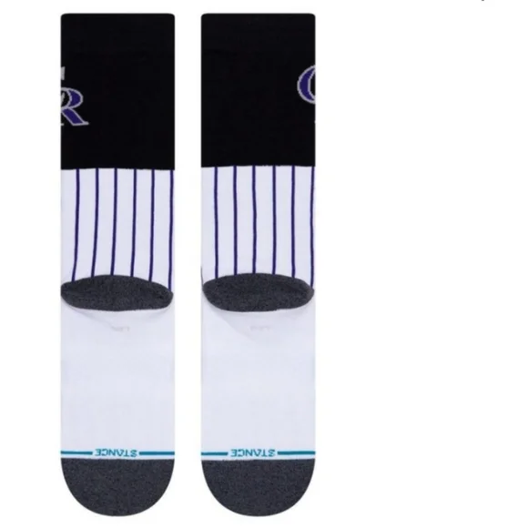 NWT Men's Colorado Rockies Color Stance Socks - Picture 5 of 7